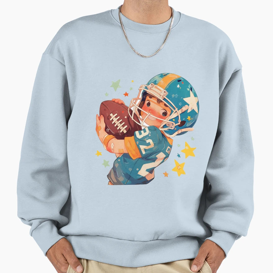 Football Sweatshirt - Casual Everyday Wear for Adults - T-Shirt, Sweatshirt, Hoodie