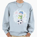 Sporty Snowman Soccer And Tennis Sweatshirt - Custom Art Print for Adults - T-Shirt, Sweatshirt, Hoodie