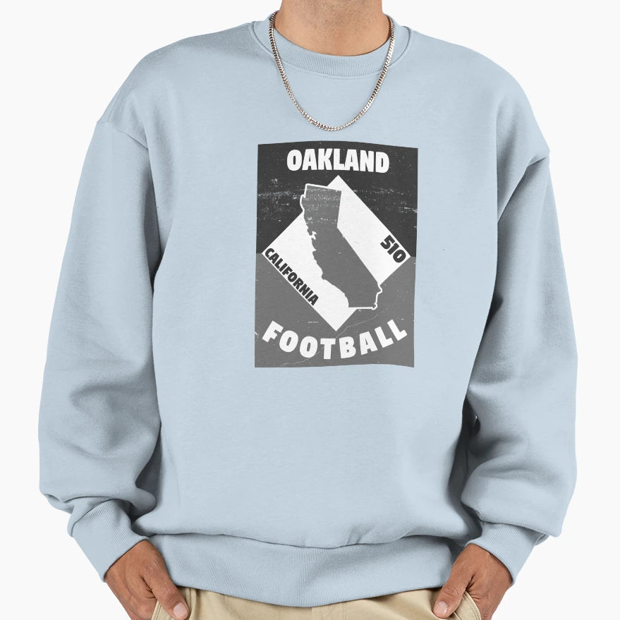 Oakland Football Sweatshirt - Novelty Apparel Men Women - T-Shirt, Sweatshirt, Hoodie