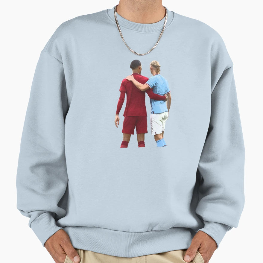 Red And Blue Sweatshirt - Casual Everyday Wear Unisex - T-Shirt, Sweatshirt, Hoodie