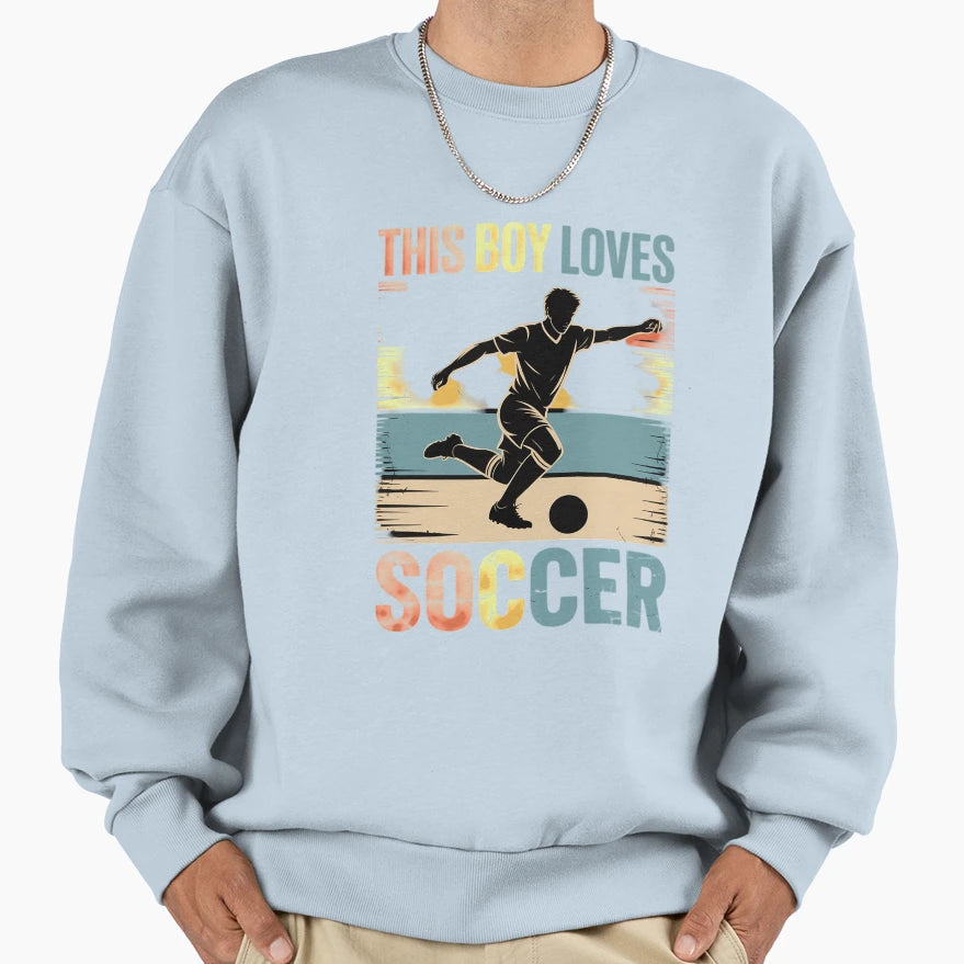 This Loves Soccer Soccer Sweatshirt - Custom Art Print for Adults - T-Shirt, Sweatshirt, Hoodie