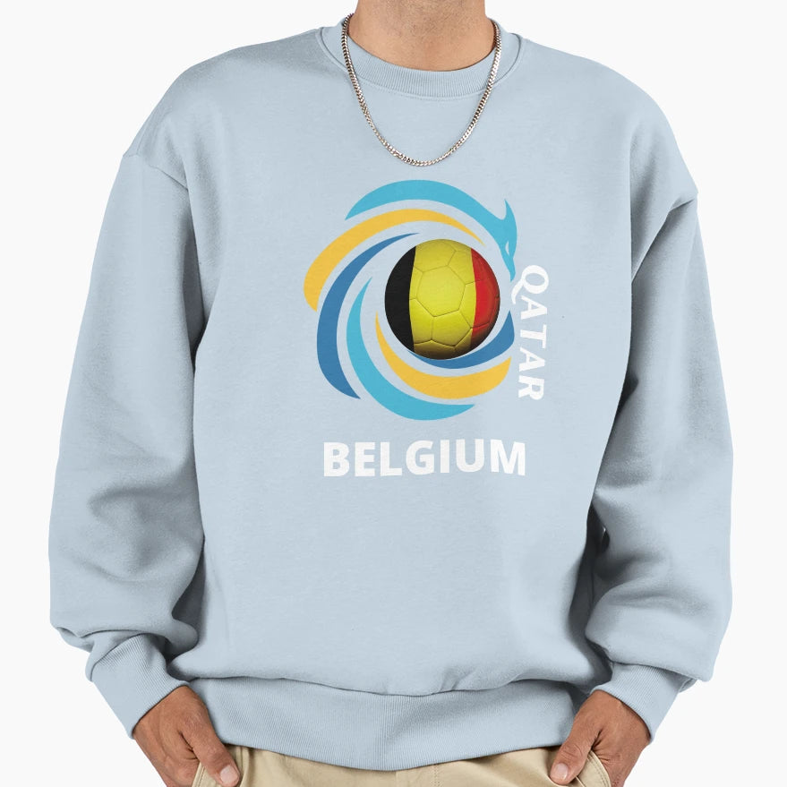 Football Soccer Team Belgium Sweatshirt - Aesthetic Graphic for Adults - T-Shirt, Sweatshirt, Hoodie