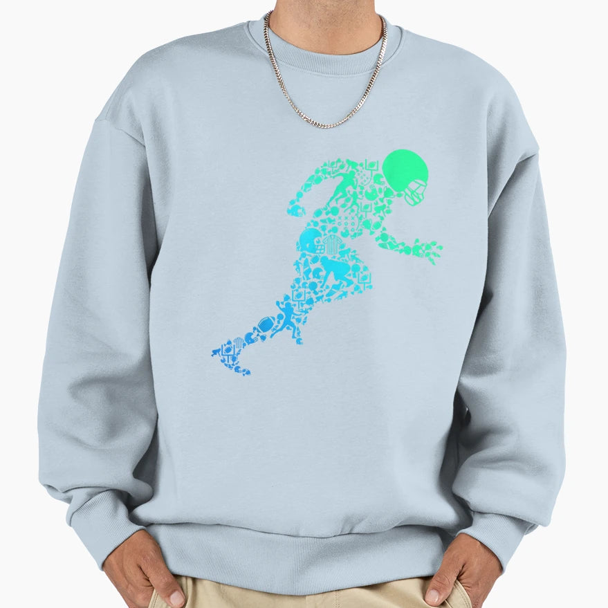Football Game Day American Football T-Shirt - Minimalist Print Men Women - T-Shirt, Sweatshirt, Hoodie