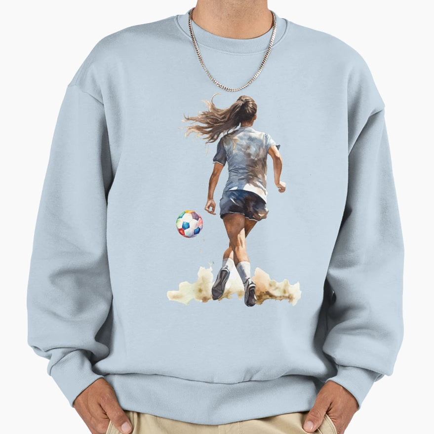 Soccer Player Sweatshirt - Novelty Apparel Men Women - T-Shirt, Sweatshirt, Hoodie