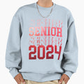 Senior Class 2024 Graduate Student Sweatshirt - Trendy Graphic Unisex - T-Shirt, Sweatshirt, Hoodie