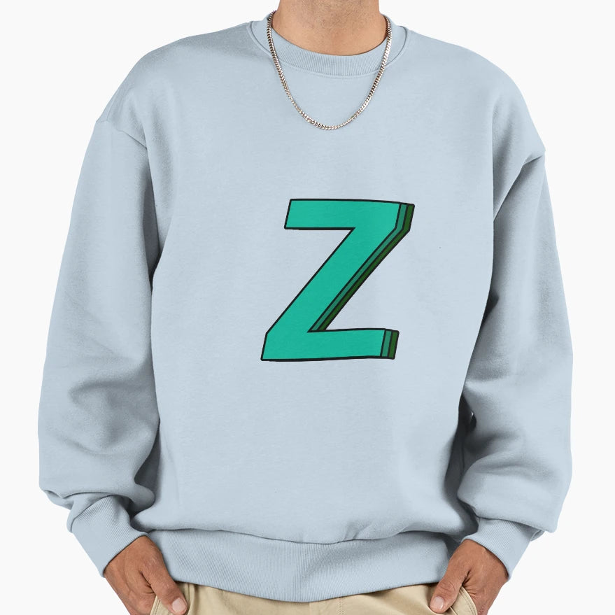 Green Z Sweatshirt - Minimalist Print Men Women - T-Shirt, Sweatshirt, Hoodie