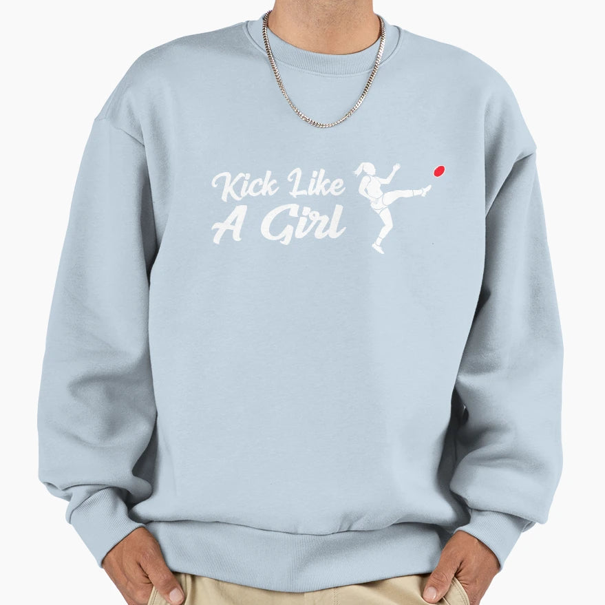 Kick Like Aflw Sweatshirt - Aesthetic Graphic Unisex - T-Shirt, Sweatshirt, Hoodie