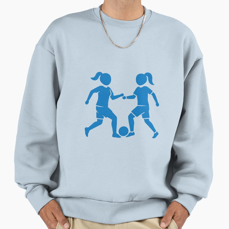 Soccer Silhouette Football Players Sweatshirt - Aesthetic Graphic Unisex - T-Shirt, Sweatshirt, Hoodie