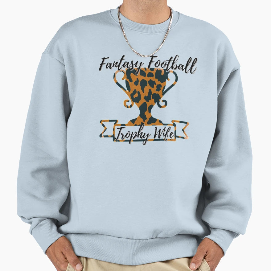 Fantasy Football Trophy Wife Sweatshirt - Minimalist Print Unisex - T-Shirt, Sweatshirt, Hoodie