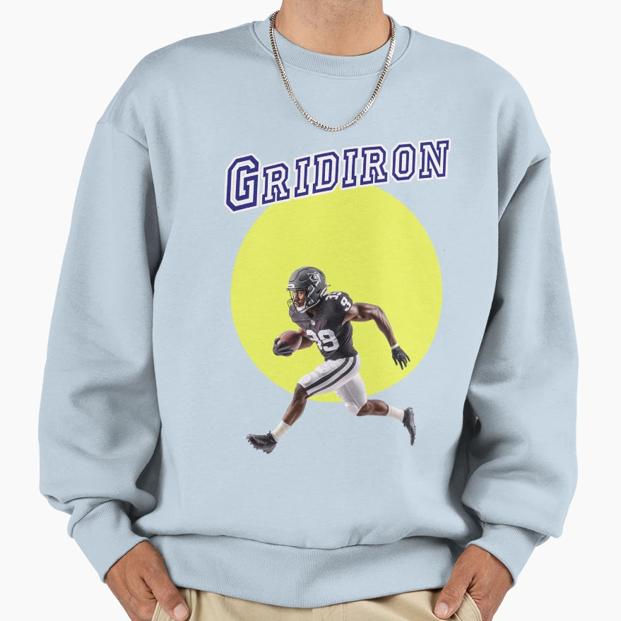 Gridiron American Football Sweatshirt - Casual Everyday Wear Men Women - T-Shirt, Sweatshirt, Hoodie
