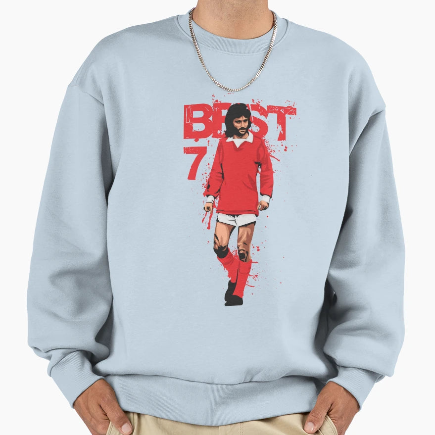 George Best Sweatshirt - Aesthetic Graphic Men Women - T-Shirt, Sweatshirt, Hoodie