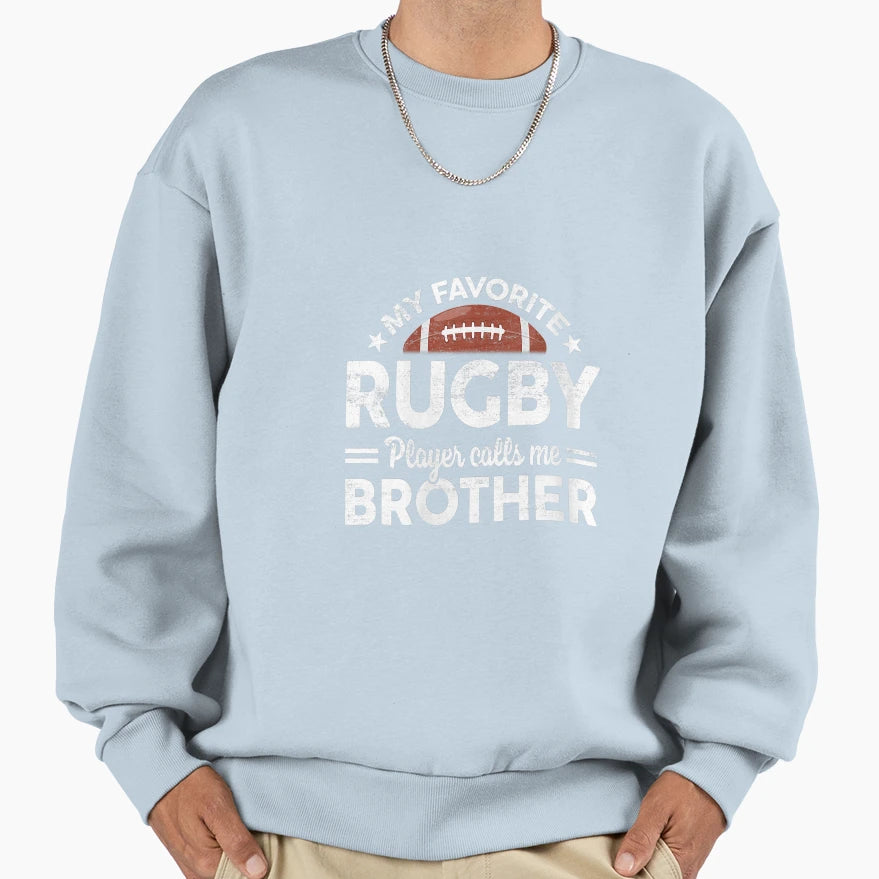 Womens My Favorite Rugby Player Calls T-Shirt - Graphic Print for Adults - T-Shirt, Sweatshirt, Hoodie
