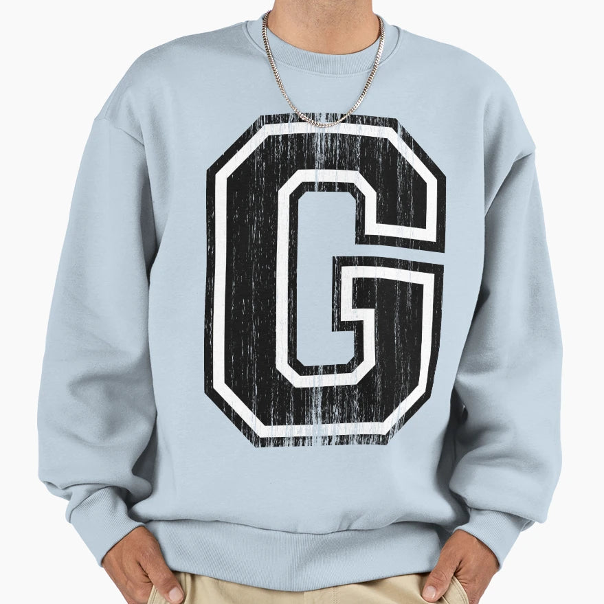 Big Varsity Letter G Sweatshirt - Custom Art Print Men Women - T-Shirt, Sweatshirt, Hoodie