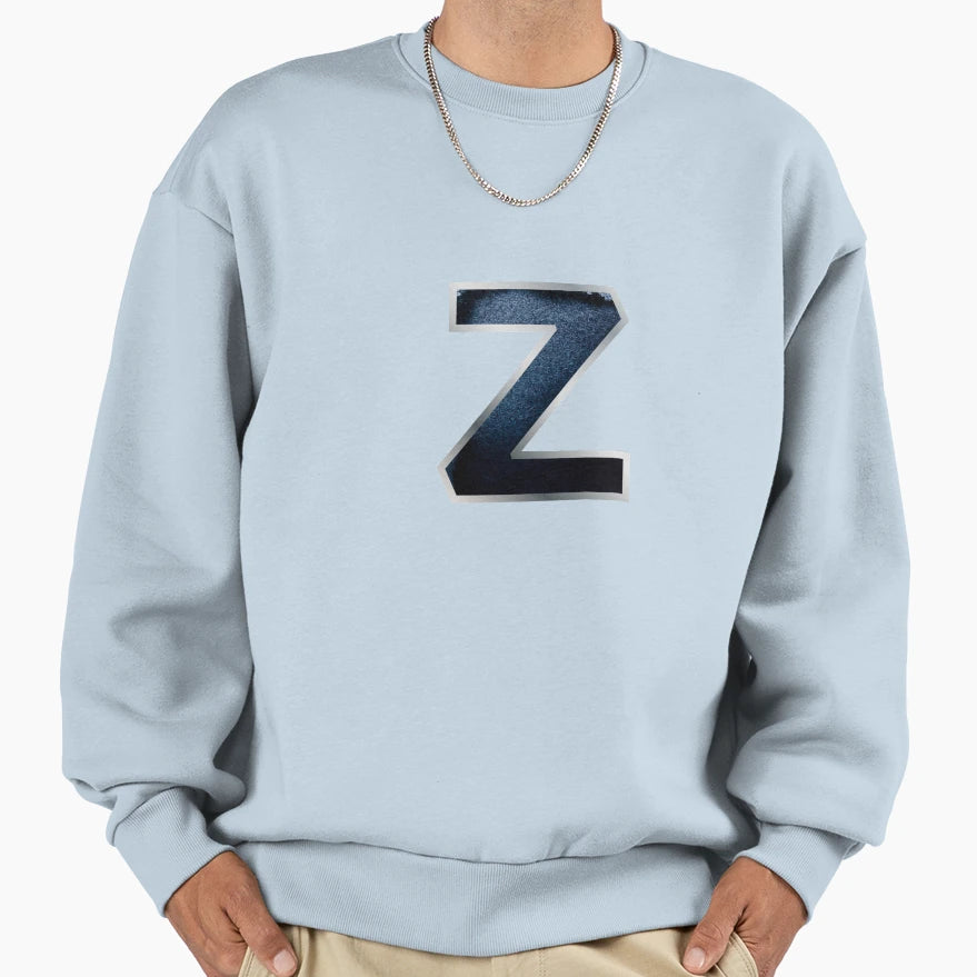 Watercolor Monogram Z Sweatshirt - Unique Graphic for Adults - T-Shirt, Sweatshirt, Hoodie
