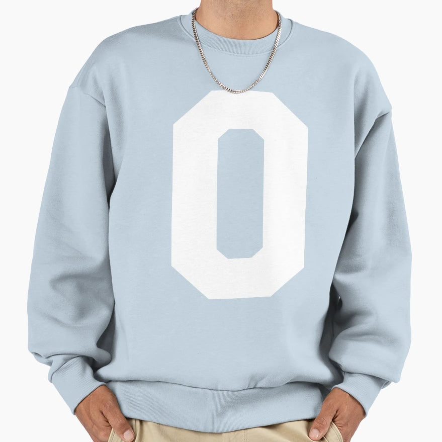 Alphabet White O Sports Letter O Sweatshirt - Novelty Apparel Men Women - T-Shirt, Sweatshirt, Hoodie