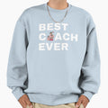 Best Coach Ever Muay Thai White Sweatshirt - Minimalist Print Unisex - T-Shirt, Sweatshirt, Hoodie