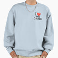 I Heart Coach Soccer Sweatshirt - Streetwear Style Unisex - T-Shirt, Sweatshirt, Hoodie