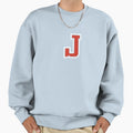 Letter J Initial J Varsity Red Sweatshirt - Custom Art Print Unisex - T-Shirt, Sweatshirt, Hoodie