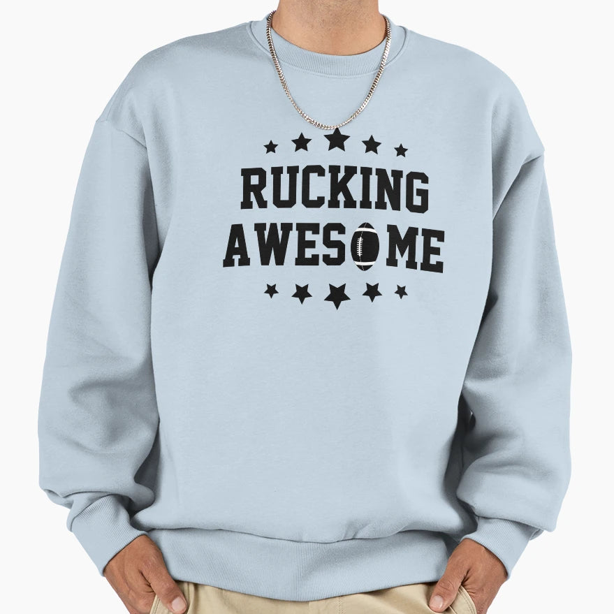 Rucking Awesome American Rugby Sweatshirt - Minimalist Print for Adults - T-Shirt, Sweatshirt, Hoodie