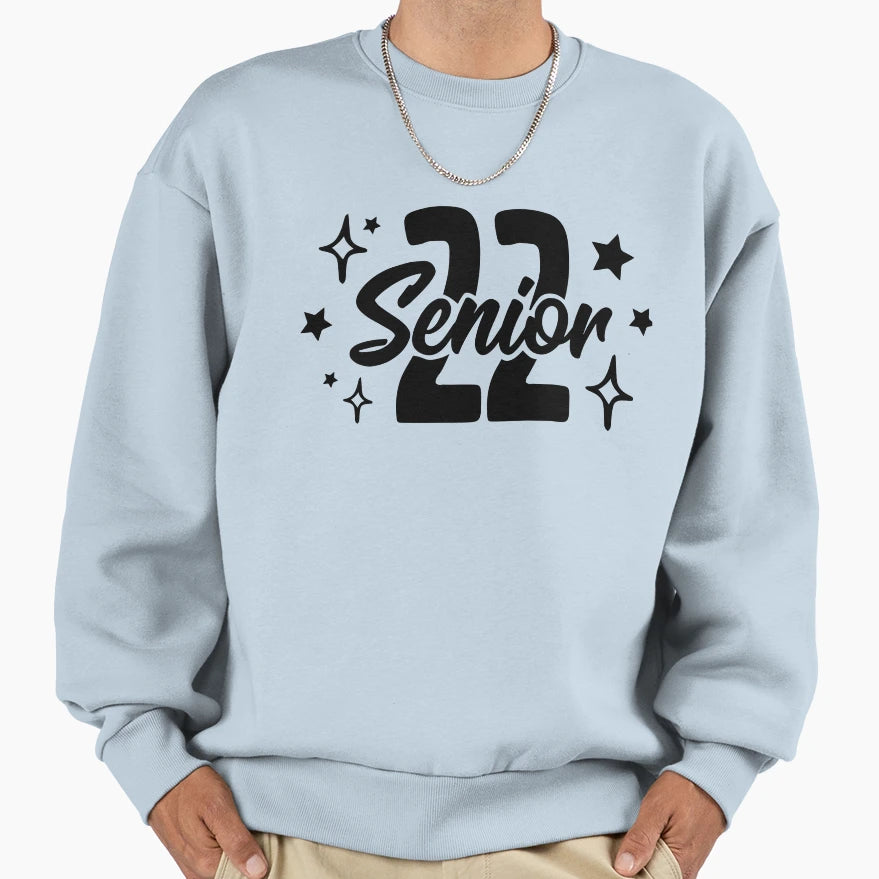 Seniors 2022 Graduation Sweatshirt - Minimalist Print for Adults - T-Shirt, Sweatshirt, Hoodie