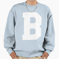 Alphabet White B Sports Letter B Sweatshirt - Aesthetic Graphic Unisex - T-Shirt, Sweatshirt, Hoodie