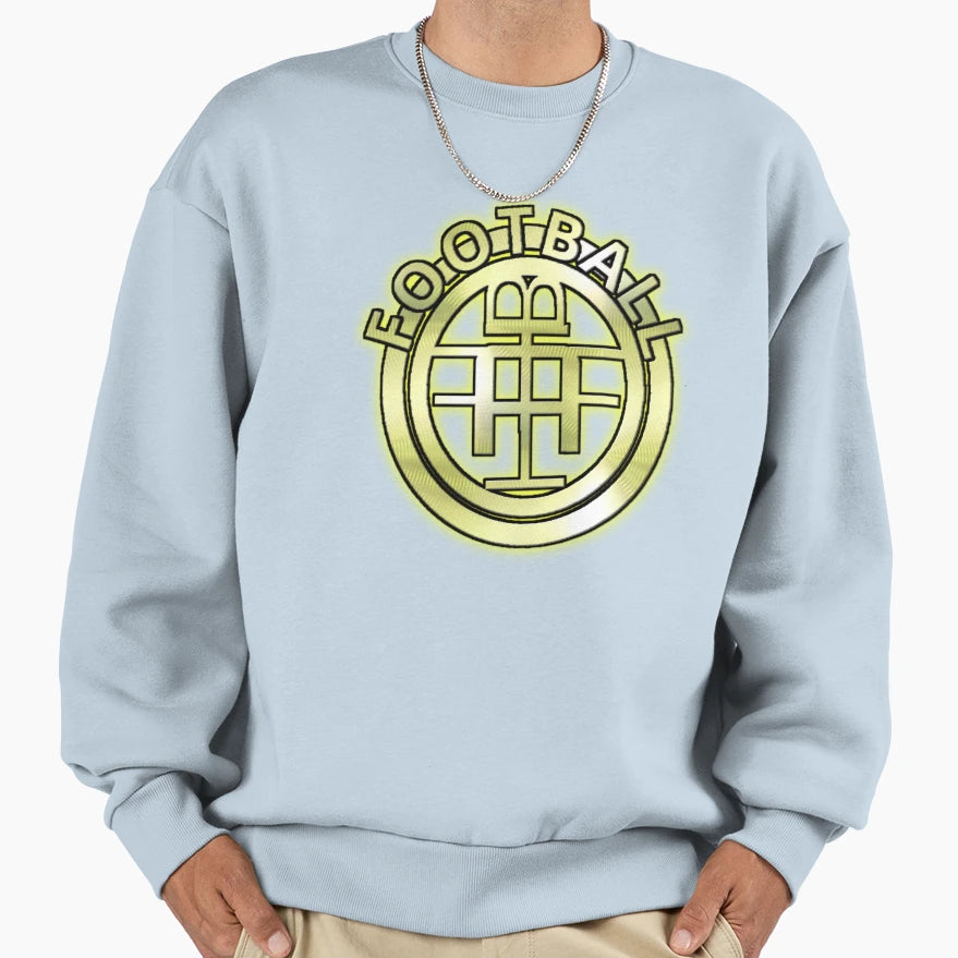 Golden Football Logo Sweatshirt - Casual Everyday Wear for Adults - T-Shirt, Sweatshirt, Hoodie