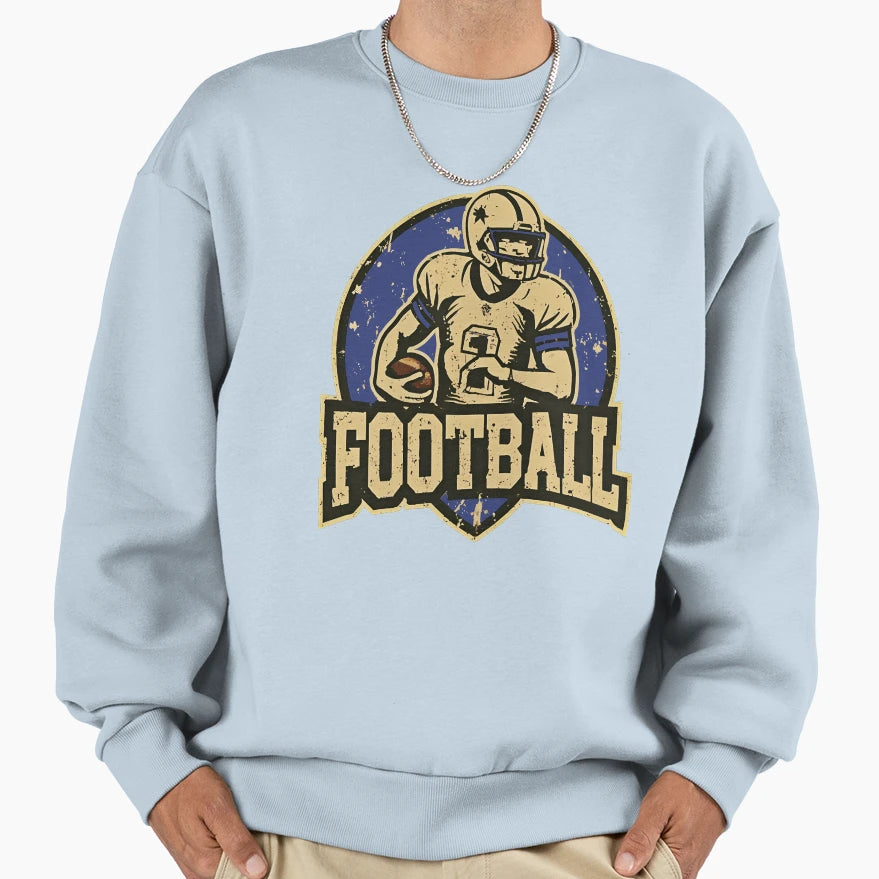 Football Sports Logo Sweatshirt - Custom Art Print Men Women - T-Shirt, Sweatshirt, Hoodie
