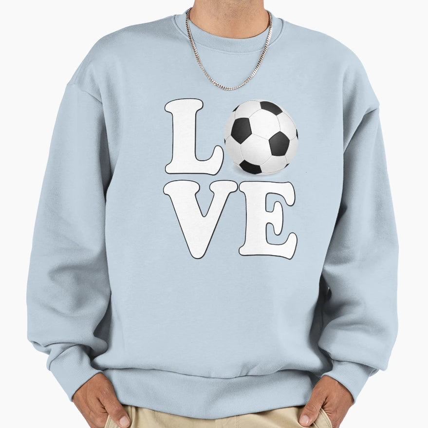 Soccer Love Sweatshirt - Graphic Print for Adults - T-Shirt, Sweatshirt, Hoodie