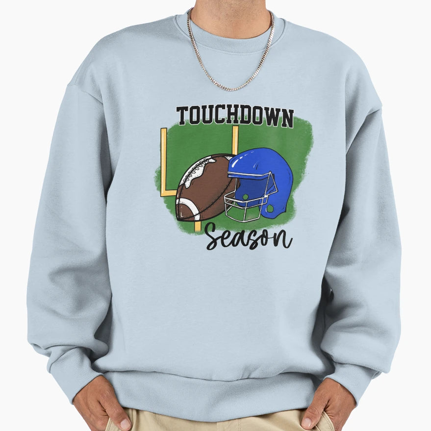 Football Touchdown Season Gift Sweatshirt - Aesthetic Graphic Men Women - T-Shirt, Sweatshirt, Hoodie