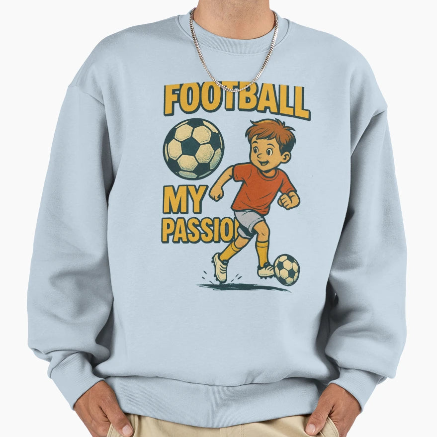 Player Passion Football Soccer Sports T-Shirt - Novelty Apparel Men Women - T-Shirt, Sweatshirt, Hoodie