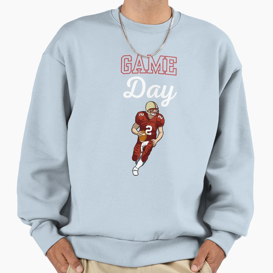 Game Day Best American Football Sport Sweatshirt - Graphic Print Unisex - T-Shirt, Sweatshirt, Hoodie
