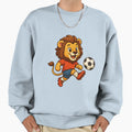 Lion Footballer Football Ball Sweatshirt - Custom Art Print Men Women - T-Shirt, Sweatshirt, Hoodie