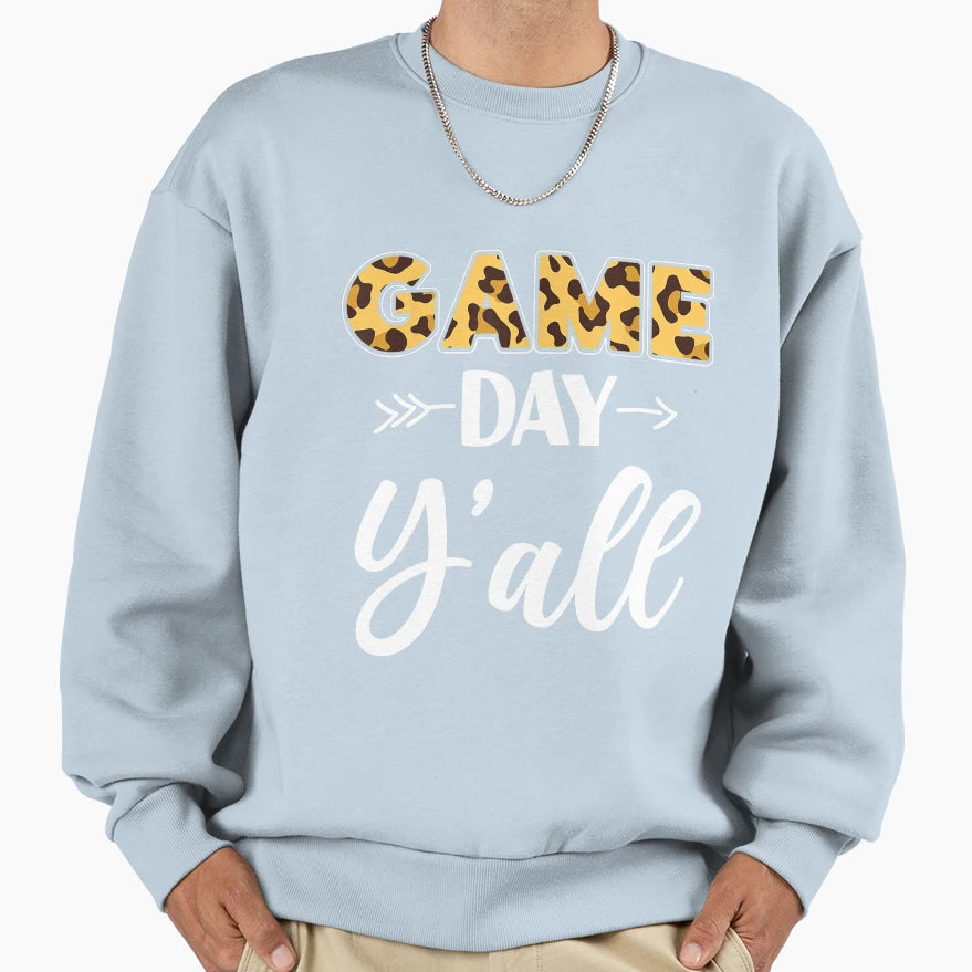 Volleyball Player Team Leopard Sweatshirt - Aesthetic Graphic Men Women - T-Shirt, Sweatshirt, Hoodie
