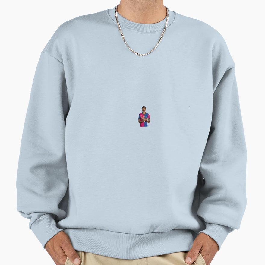 Illustration Young Barcelona Sweatshirt - Aesthetic Graphic for Adults - T-Shirt, Sweatshirt, Hoodie