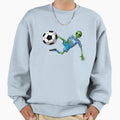 Alien Soccer Sweatshirt - Unique Graphic Unisex - T-Shirt, Sweatshirt, Hoodie