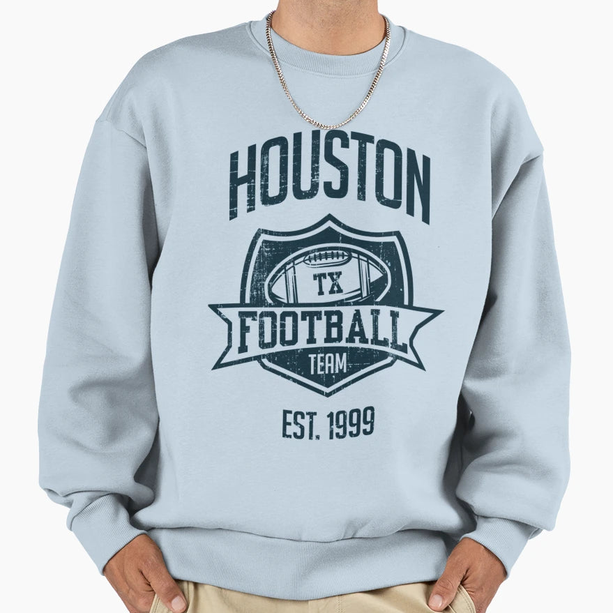 Houston Football Team Inspired Sweatshirt - Custom Art Print for Adults - T-Shirt, Sweatshirt, Hoodie