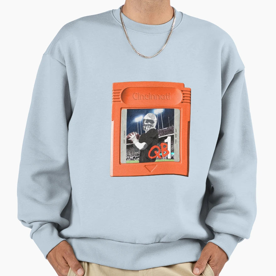 Football Cincinnati Sweatshirt - Minimalist Print Unisex - T-Shirt, Sweatshirt, Hoodie
