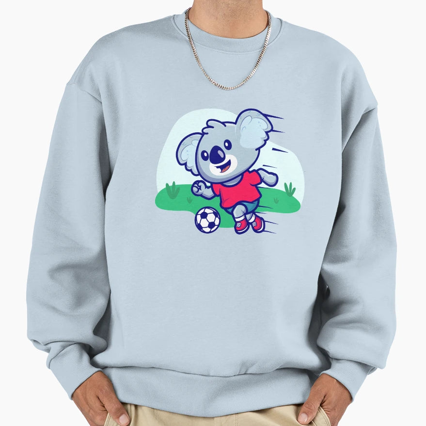 Soccer Koala I Funny Animals Sports Sweatshirt - Streetwear Style Men Women - T-Shirt, Sweatshirt, Hoodie