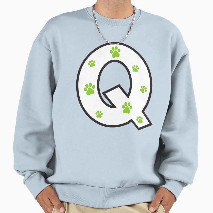 Paw Alphabet Sweatshirt - Unique Graphic Men Women - T-Shirt, Sweatshirt, Hoodie