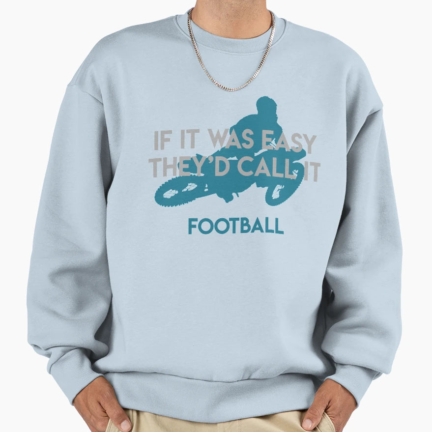 Dirt Bike Football Motocross Sweatshirt - Unique Graphic Men Women - T-Shirt, Sweatshirt, Hoodie