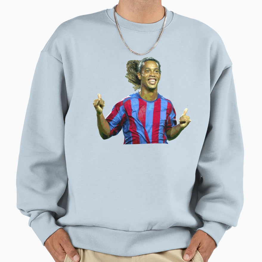 Ronaldinho Sweatshirt - Aesthetic Graphic Men Women - T-Shirt, Sweatshirt, Hoodie