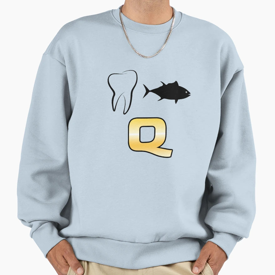 Your Q Message Rebus Coded Sweatshirt - Unique Graphic Unisex - T-Shirt, Sweatshirt, Hoodie