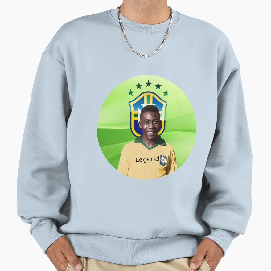 Pele Legend Sweatshirt - Casual Everyday Wear Unisex - T-Shirt, Sweatshirt, Hoodie