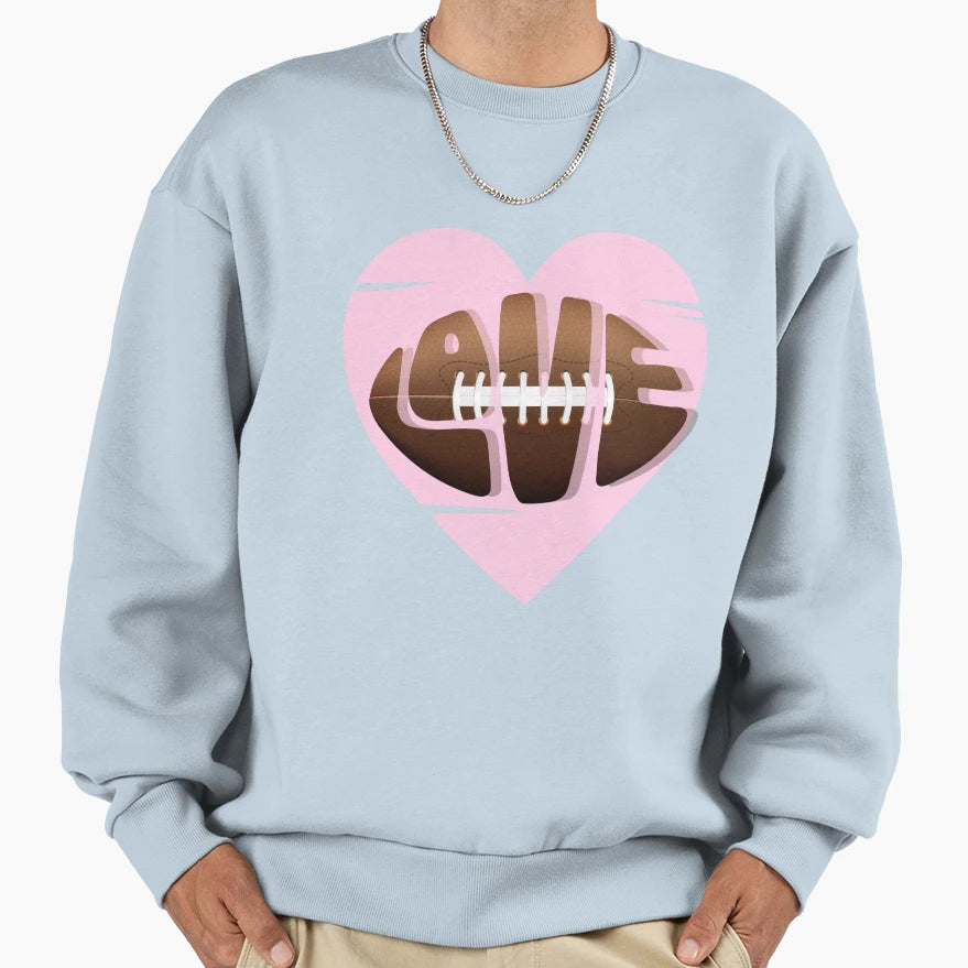 Game Day Football Mom Love Sweatshirt - Aesthetic Graphic Unisex - T-Shirt, Sweatshirt, Hoodie