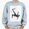 Soccer Player Bicycle Kick Black Sweatshirt - Casual Everyday Wear Unisex - T-Shirt, Sweatshirt, Hoodie