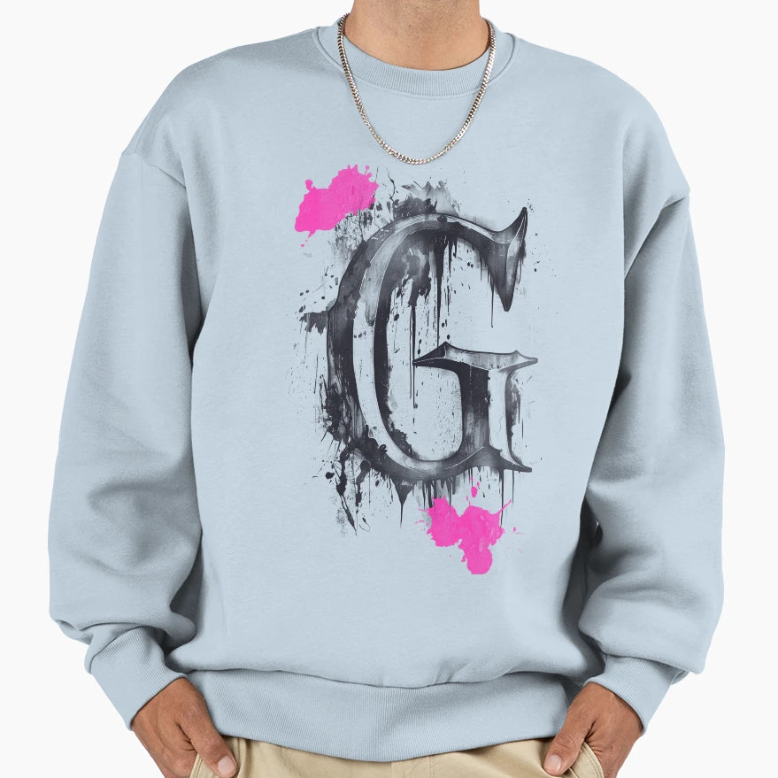 G Letter Typography Sweatshirt - Streetwear Style Men Women - T-Shirt, Sweatshirt, Hoodie