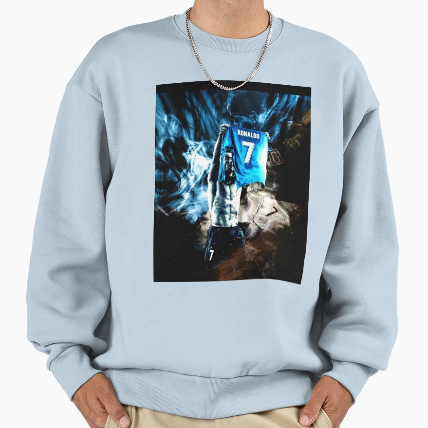 Cristiano Ronaldo Sweatshirt - Minimalist Print Men Women - T-Shirt, Sweatshirt, Hoodie