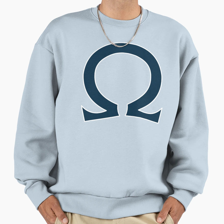 Omega Symbol Sweatshirt - Aesthetic Graphic for Adults - T-Shirt, Sweatshirt, Hoodie