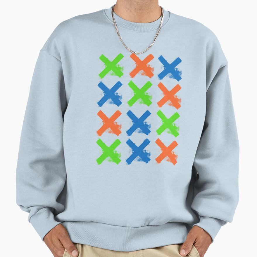 Simple Shapes Cross 1 Sweatshirt - Unique Graphic for Adults - T-Shirt, Sweatshirt, Hoodie