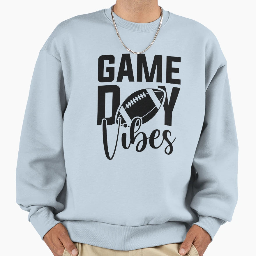 Game Day Vibes Sweatshirt - Custom Art Print for Adults - T-Shirt, Sweatshirt, Hoodie